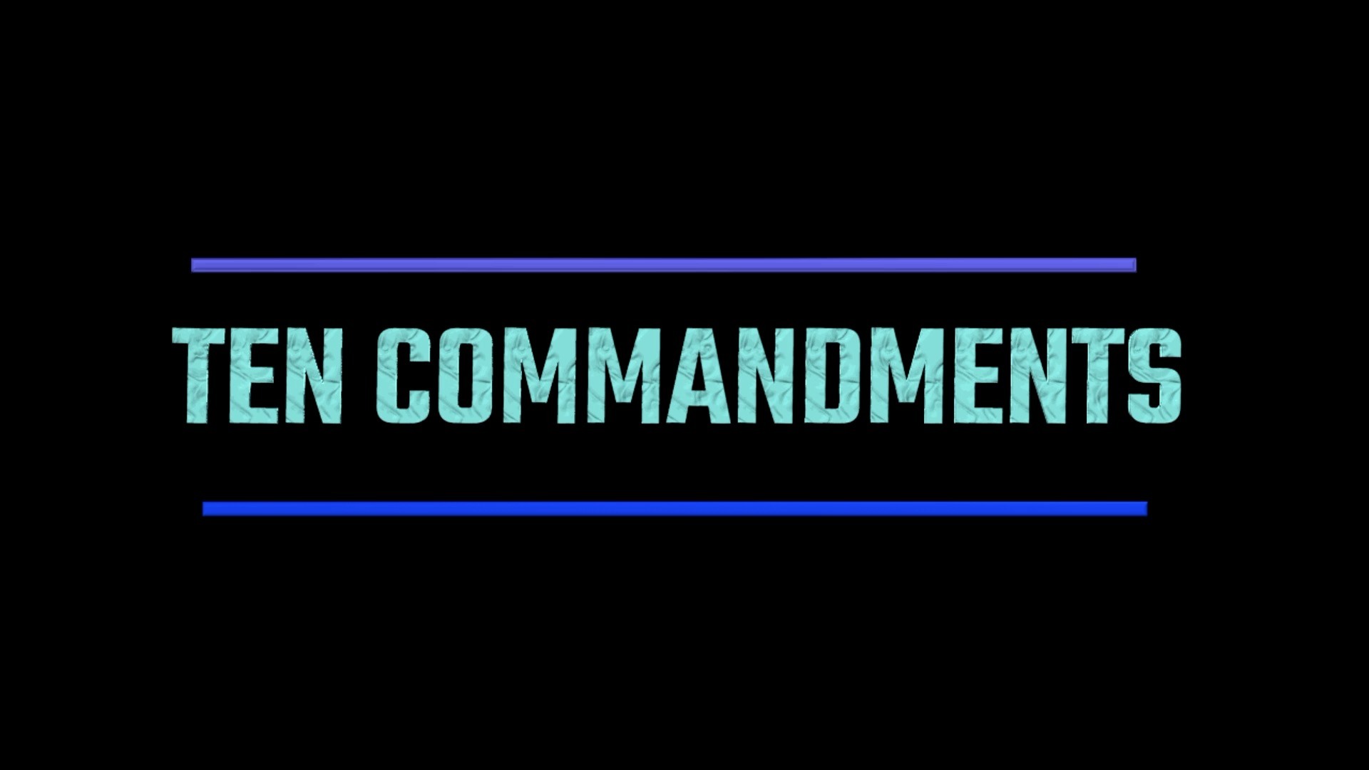 Ten Commandments Song
